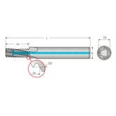 ISO Metric  Metric Helicool-R (HCR) Helicool-R (HCR) ISO Metric Solid Carbide Thread Milling Tools - Big-tools Industrial Supply Tools for Metal Cutting